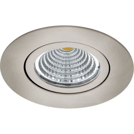 EGLO - SALICETO LAMPADA LED DA INCASSO IN ALLUMINIO NICKEL OPACO 6W DN. 88 MM. 4000K 500LM 98307 (1/4)