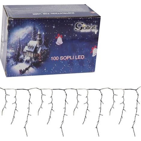 Tenda luminosa a LED con 100 luci, luce bianca fredda, a risparmio energetico, per uso domestico e professionale. (1/5)