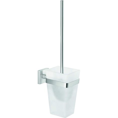 Tesa Exxclusiv Porta Asciugamani, Autoadesivo, Look Acciaio Inox, Design Sofisticato, Inox Assicurato, 50mm x 72mm x 450mm (1/4)