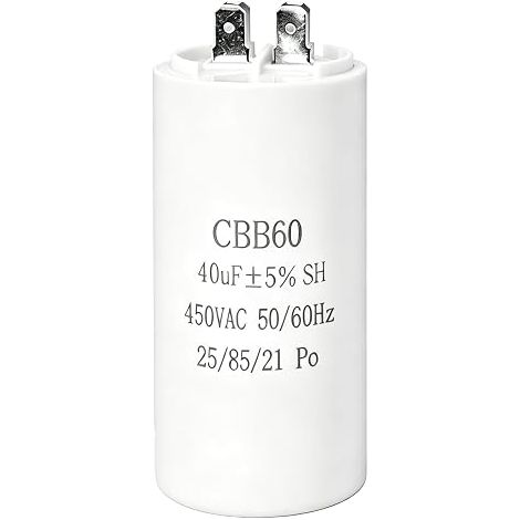 Condensateur 40uF 450V CBB60 Condensateur de Démarrage Moteur Monophasé (1/5)
