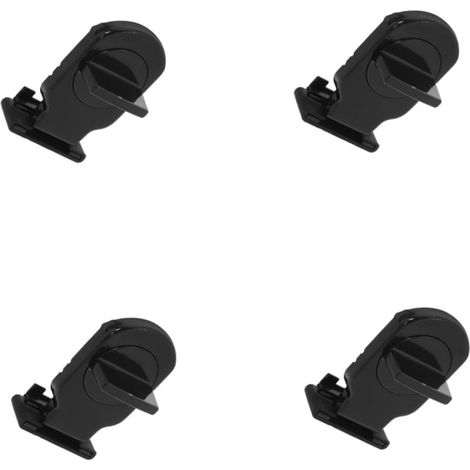 4 Pièces Serrure de Fenêtre Coulissante Réglable Lot de Butée de Porte Sécurisée pour Garçon Fille Verrou Robuste sans Perçage pour Maison et Bureau Positionnement Précis