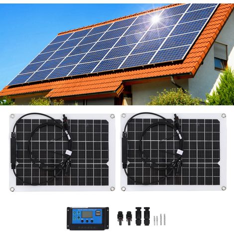 Kit de panneau solaire flexible 30 W avec contrôleur solaire 50 A (1/5)