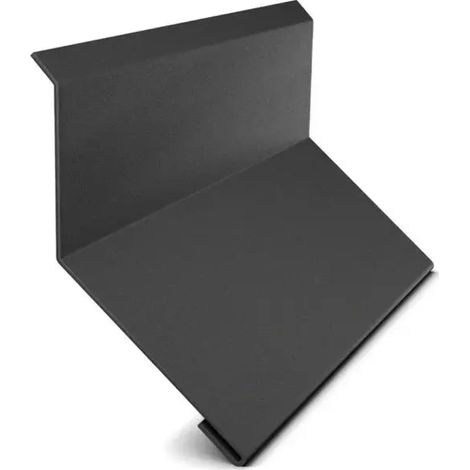 Larmier de mur faîtage, noir mat RAL 9005