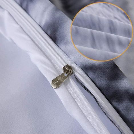 Linge de Lit Loup Motif Nordique Housse de Couette 140 x 200 cm + 1 Taies d'oreiller 48 x 74 cm-Set de couette imprimé (1/4)