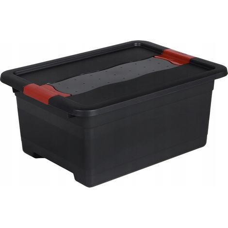 Caja de almacenamiento keeeper eckhart 12L apilable con tapa (1/3)