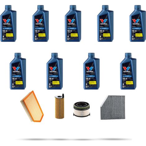 Kit tagliando 4 FILTRI e 9L OLIO compatibile con Mercedes Classe G (W463) 350d 210kw Dal 2019 (1/5)