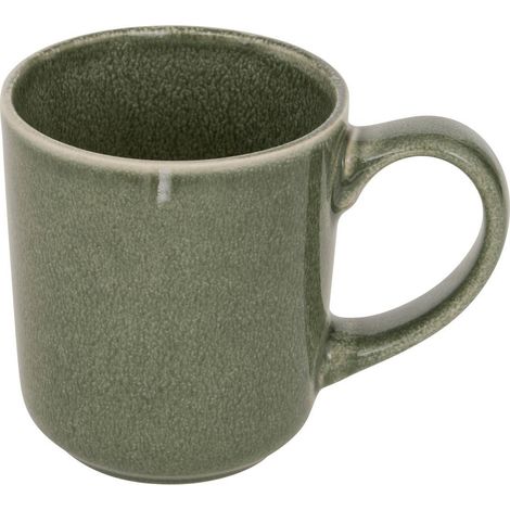 Mug Terre inconnue vert kaki L13,5xp9,2xH10cm - Atmosphera créateur d'intérieur