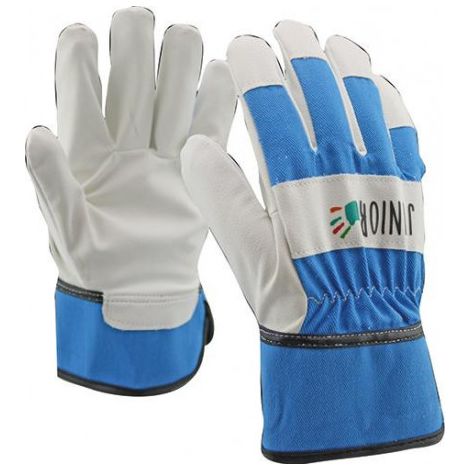 Gants de protection enfant PU / coton bleu 8-10 ans