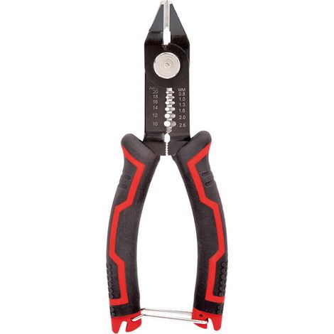 Pince à dénuder multifonctionnelle de 6,5 pouces, coupe-câbles et sertisseuse pour outils de réparation d'électriciens avec poignées ergonomiques (FMY) (1/4)