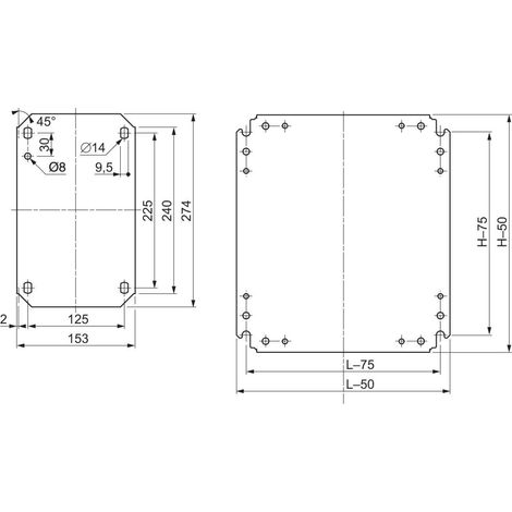 Schneider Electric Montageplatte 750x550 NSYMM86