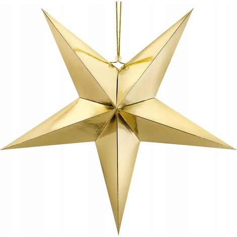 Stella di carta, 70 cm, oro, 1 pz. (1/5)