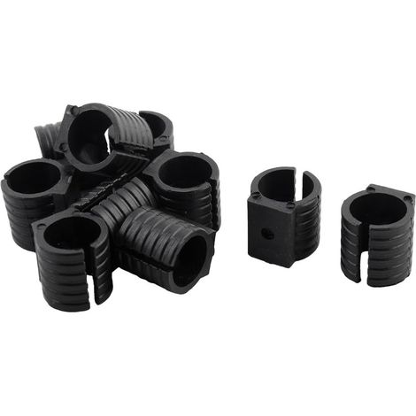 10pcs Patin Pied Chaise Tube Rond Embout Tube Pied Table Fauteuil Tampon Meuble Forme U Plastique Noir 19mm Diamètre (1/3)
