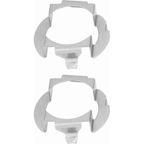 1 Paire Adaptateurs Culot LED H7 Métal Argent 38x34mm pour Phare Mercedes Classe B Opel (1/5)