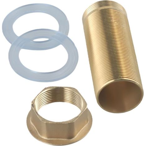 Brass threaded pipe nut and kitchen tap repair kit for effective tap fixing (M32-80 mm). (1/5)