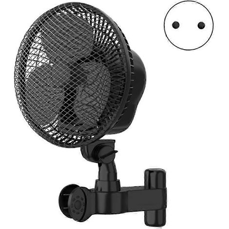 Ventilador con clip para tienda de cultivo de 6 pulgadas con motor EC de larga duración, 2 velocidades de viento dinámico, edición con enchufe europeo 0724