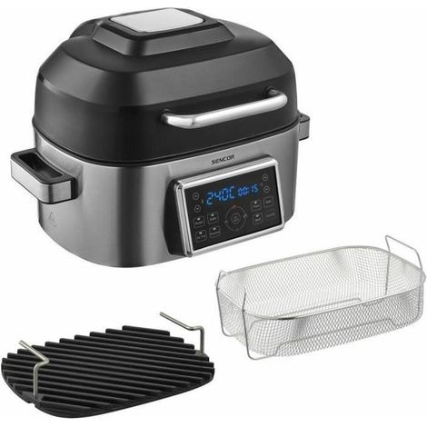 Sencor SBG 8900SS Heißluftfritteuse 6 Liter Silber