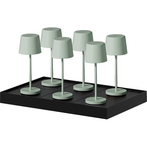 6 mini lámparas de mesa con bandeja de carga H22cm KELLY MINI (1/5)