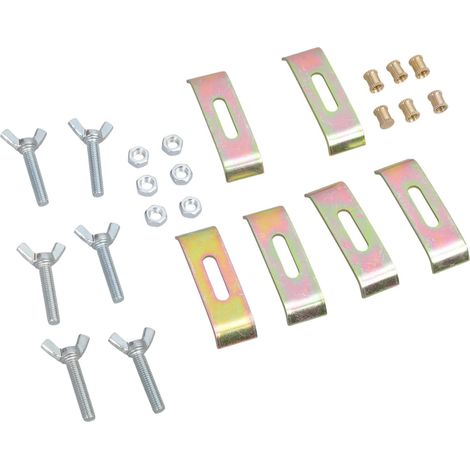 Supports de fixation sous plan robustes en 6 pièces, montage (1/5)
