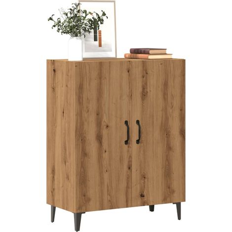 Aparador de madera de ingeniería roble artisan 70x34x90 cm vidaXL (1/5)