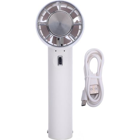 Ortviai Ventilateur Portable à Refroidissement Semi-conducteur, 3 Vitesses, Batterie 1800 mAh, USB Rechargeable