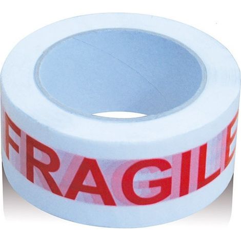 Adesivo in polipropilene per imballaggi fragili 66m x 50mm - Tesa