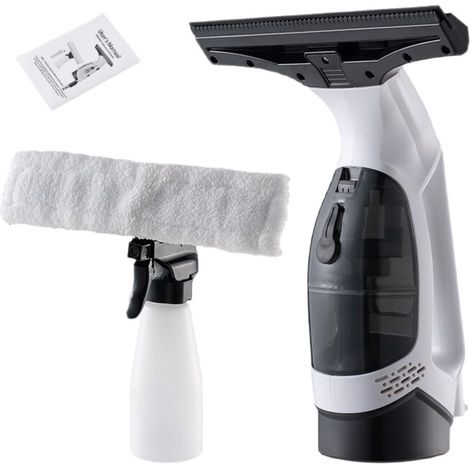 Mini nettoyeur de vitres électrique domestique, outil de nettoyage portatif, perche de nettoyage absorbante et puissante (1/4)