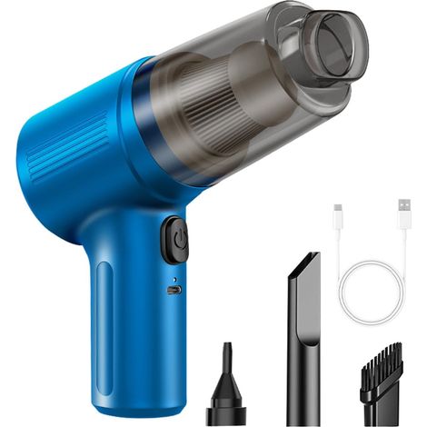 Aspirateur à main sans fil haute aspiration pour voiture - puissant aspirateur de voiture sans fil, compact et portatif