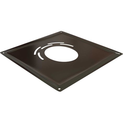Plaque de liaison noire - Pour tubage flexible 180 mm (1/2)