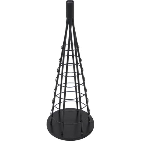Arbre décoratif HWC-O91, sapin de Noël, arbre décoratif, décoration de Noël, sapin de Noël à décorer, métal 60 cm- noir