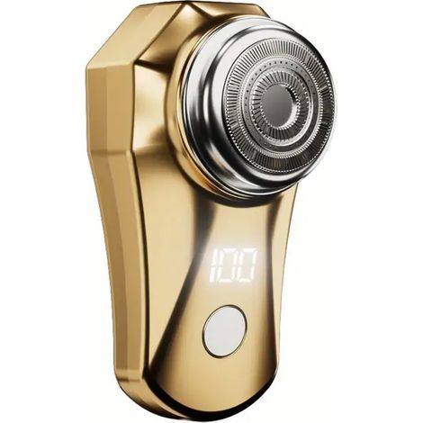 Rasoir electrique pour homme avec LED mini tondeuse barbe et corps etanche rechargeable pour une utilisation nomade