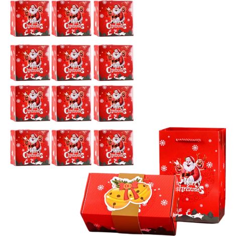 Caja plegable para adornos navideños y bolsa de almacenamiento, -12B