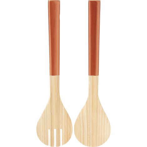 Premier Housewares Kyoto Rose Gold Salad Servers