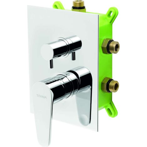 Novaservis Titania Fresh - Unterputz-Armatur für 2 Geräte, mit Körpereinbau, Chrom BOX96051RX,0