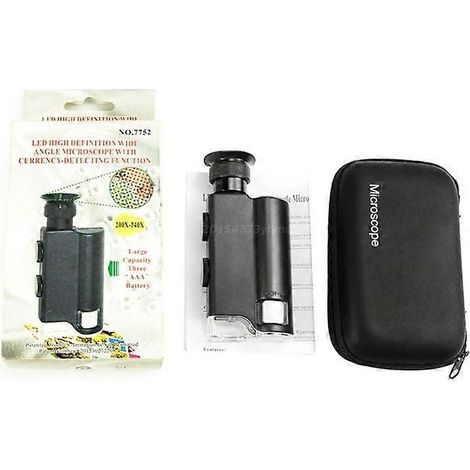 Microscope portable Q81C 200X - 240X avec éclairage LED et zoom, mini microscope portable (1/5)
