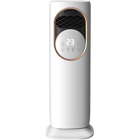 Ventilateur de Refroidissement de Tour de Climatiseur Portable avec 5 Modes 3 Vitesses 180 ° Oscillant Sans Lame Ventilateur de Bureau 8H Timer Fonctionnement Silencieux Refroidisseur D'air évaporatif (1/5)