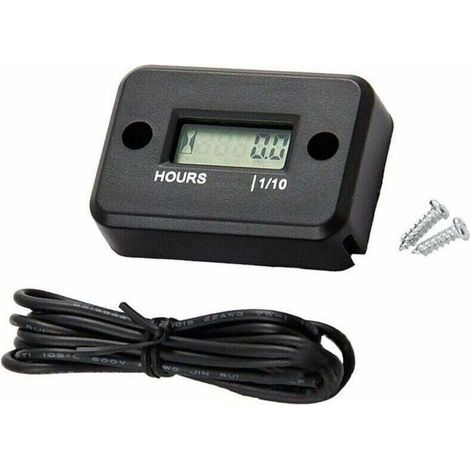 étanche Affichage LCD Compteur horaire numérique Minuterie de jauge pour Quad Moto Motoneige motocross pit bike tondeuse à gazon tracteur camion