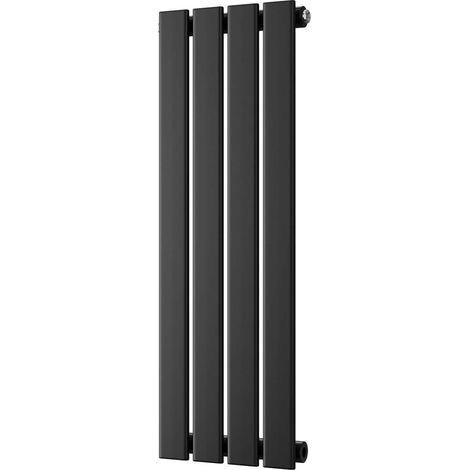 Typhoon - Black Designer Radiator H800mm x W272mm Single Panel (1/3)