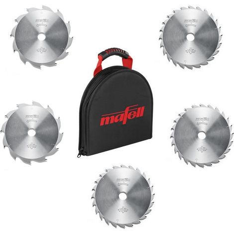 Mafell Sägeblatttasche TZ-SBT250 + HM-Sägeblätter 3x 237x30 Z24 + 2x 237x30 Z12 (1/2)
