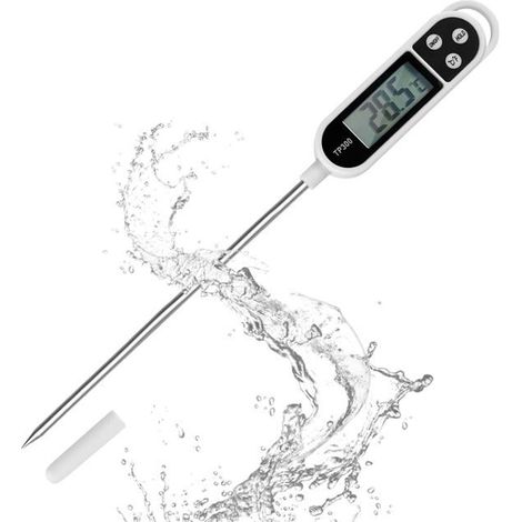 Ecleanfy - Thermomètre de cuisine - AIMOONSA - Thermomètre numérique - Sonde ultra‑fine 14,5 mm - Mesure 2–3s - Écran LCD °C/°F (1/5)