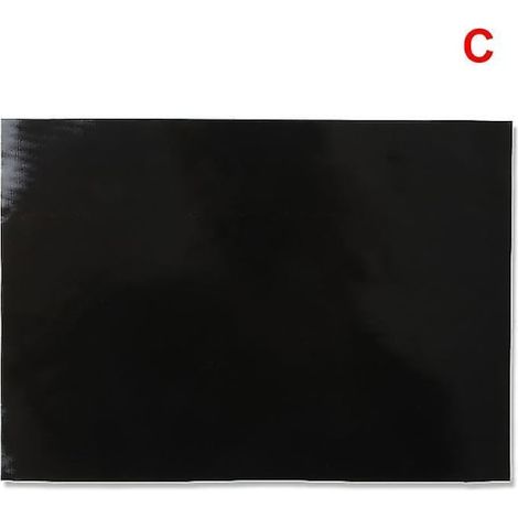 Lot de 2 protections de plaque à induction, tapis antidérapant en silicone résistant à la chaleur, isolant thermique, 40x40 cm, réutilisable pour cuisinière vitrocéramique, noir. (1/4)