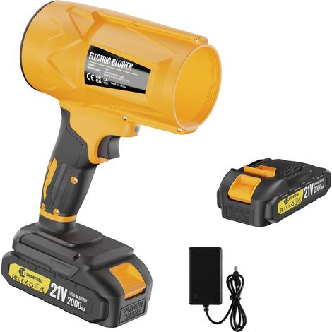 CONENTOOL Souffleur de feuilles sans fil puissant - Vitesse d'air 200m/s - pour le soufflage des feuilles, la neige du jardin - compatible batterie Makita 18v - 1 batterie 2.0Ah