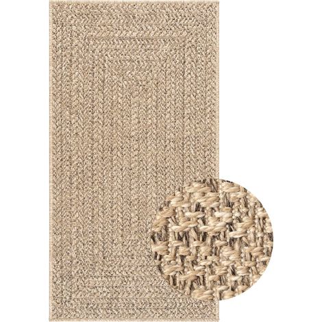 Tapis ZIZUR 100x200 aspect de jute intérieur et extérieur