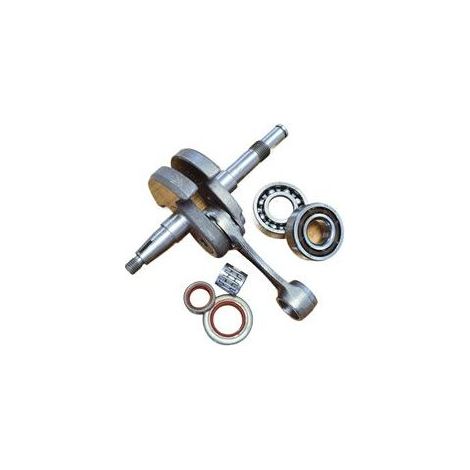 Vilebrequin compatible Stihl MS440 – Réf 1128 030 0406 – Avec roulements, joints SPI et joint papier (1/5)