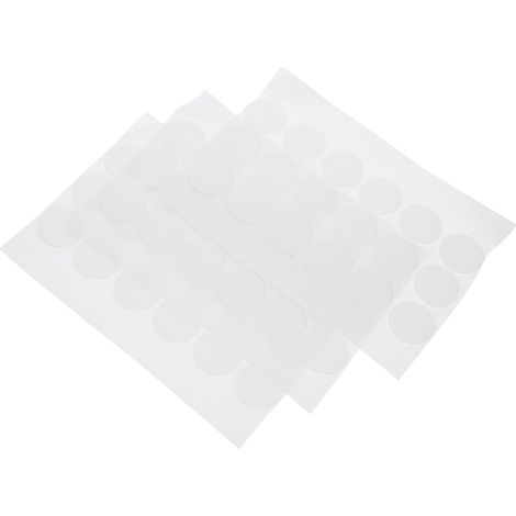 autocollants ronds transparents double face repositionnables (1/5)