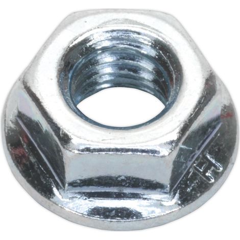 Sealey Flange Nut Serrated M8 Zinc Pack of 100 FN8