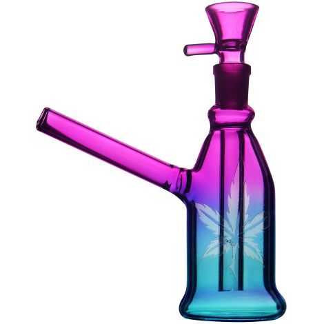 Bongo in vetro arcobaleno 16 cm
