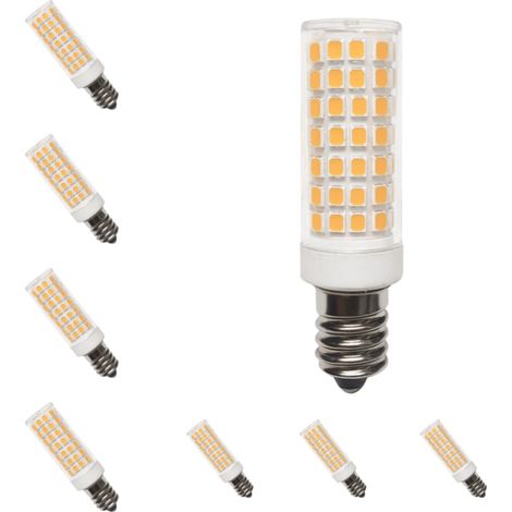 Ampoules LED, culot à vis E14, 220 V 9W, lumière chaude, convient aux réfrigérateurs, hottes de cuisine, fours, etc.  8 pièces . (1/5)