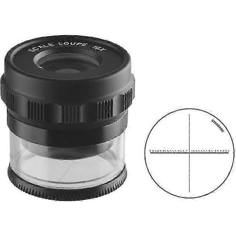 Loupe de mesure professionnelle améliorée avec support et échelle en croix (1/5)