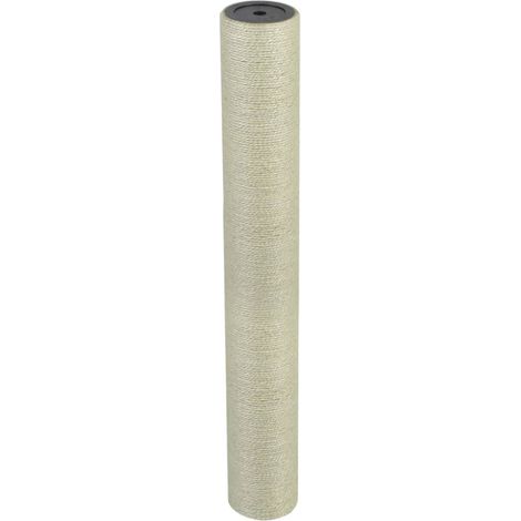vidaXL Cat Scratching Post 8x60 cm 10 mm Beige