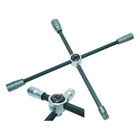 BGS  llave  cruz  ruedas  de  coche  plegable  17  x  19  x  21  x  12,5(1/2)  -  1456